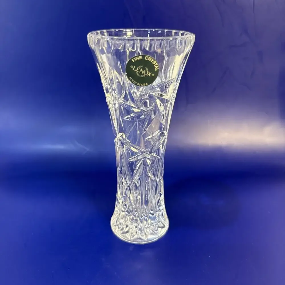 Lenox Fine Crystal Vase 6” Made In U.S.A. EUC